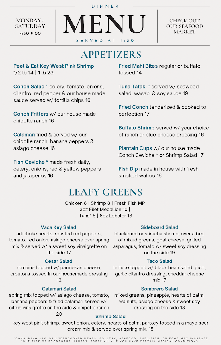 Brutus Land and Sea Menu - Image 2